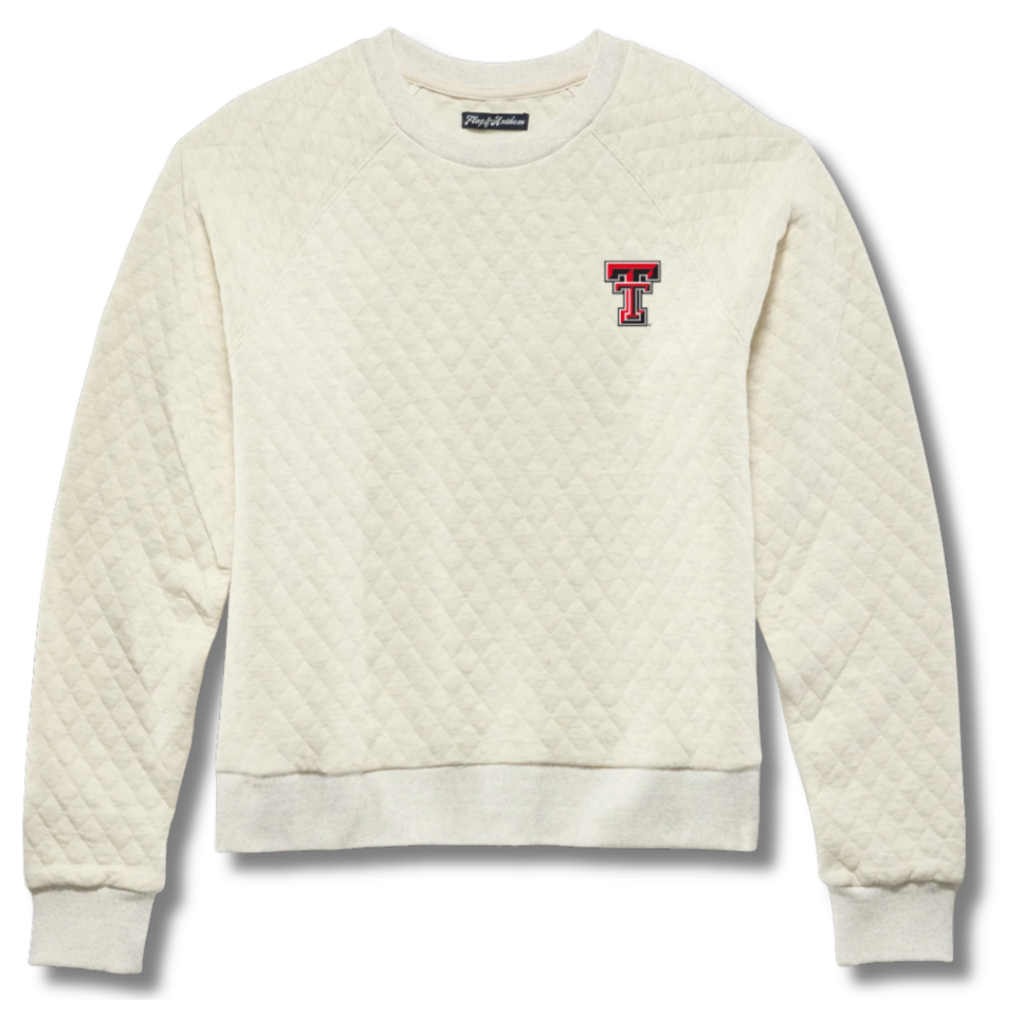 Flag & Anthem Quilted Ladies Sweatshirt