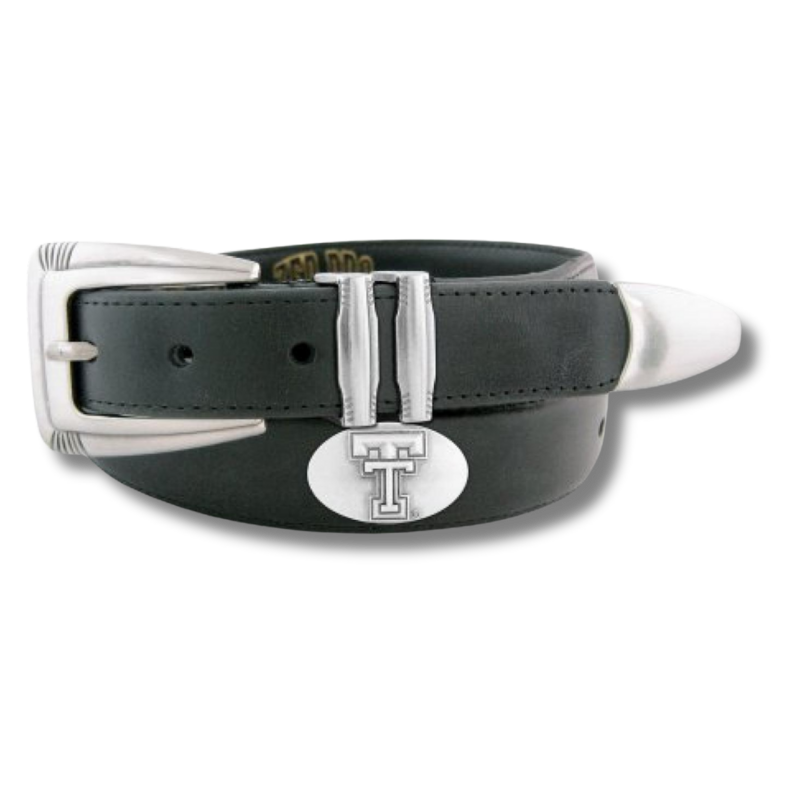 Concho Tip Leather Belt