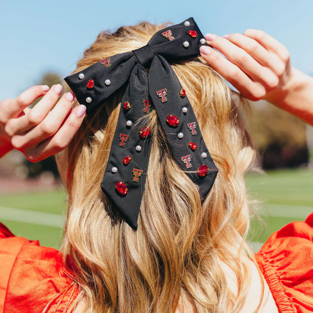 Brianna Cannon Beaded Bow Barrette