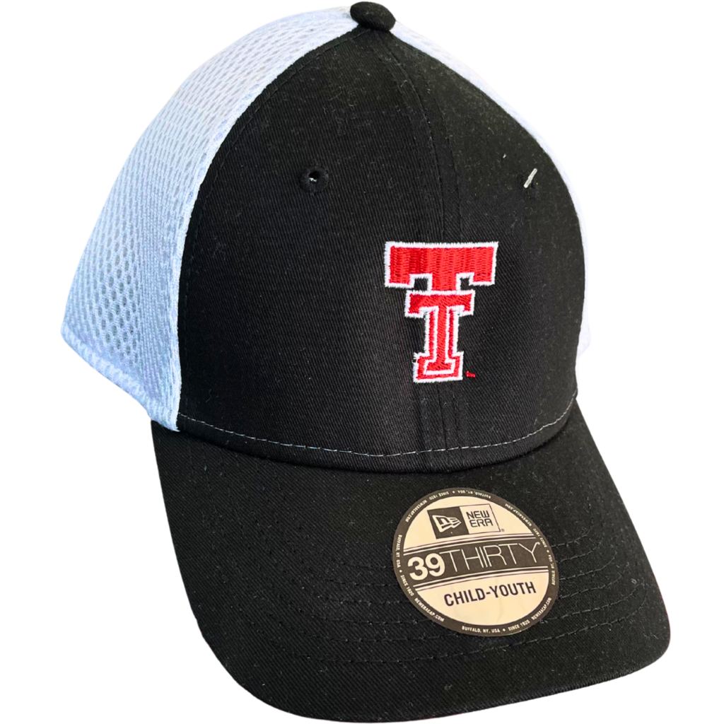 New Era Youth Stretch Mesh Cap - Black/White