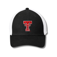 New Era Youth Stretch Mesh Cap - Black/White