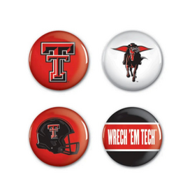 WinCraft Sports 4 Pack TTU Buttons