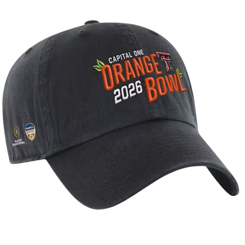 Orange Bowl Twill  Adjustable Cap - Black