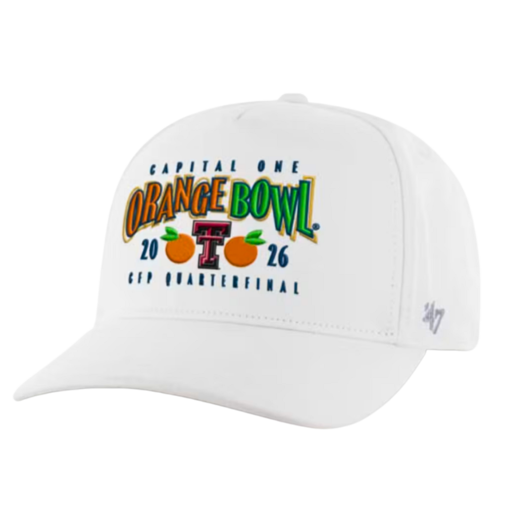 '47 Brand Orange Bowl Twill  Adjustable Cap - White