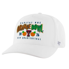 Orange Bowl Twill  Adjustable Cap - White