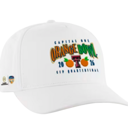 '47 Brand Orange Bowl Twill  Adjustable Cap - White