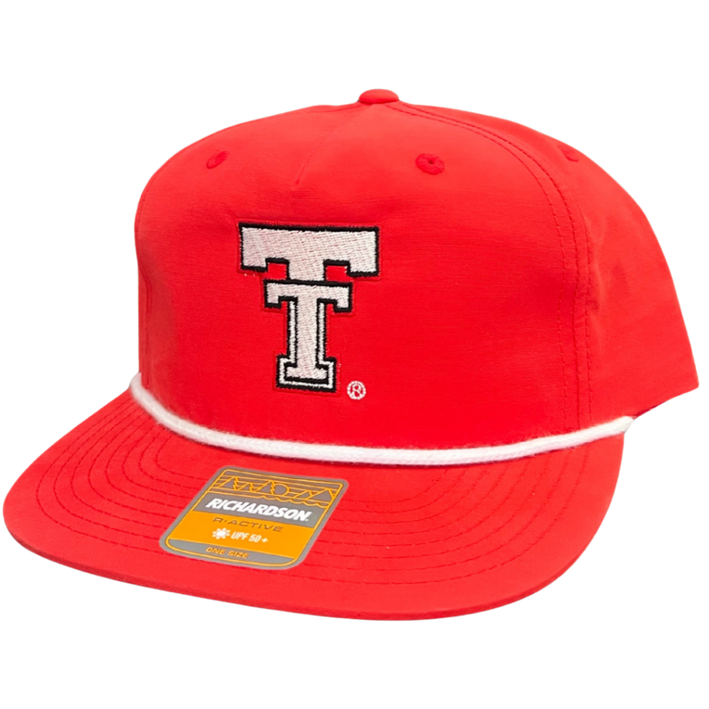 Richardson Texas Tech Vintage Double T Rope Cap – Red