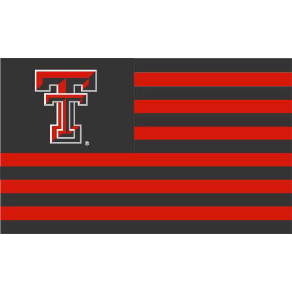 Sewing Concepts Inc Black & Red Stripe Applique Flag 3 X 5