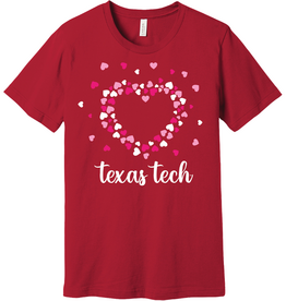 Bella Canvas Go Red Hearts Short Sleeve Tee