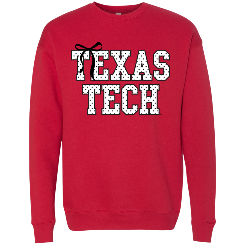 Polka Dot Bow Soft Sweatshirt