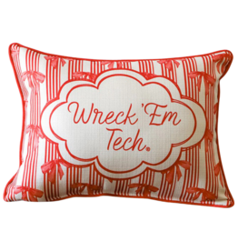 Little Birdie Home Wreck 'em Tech Bow Piped Pillow