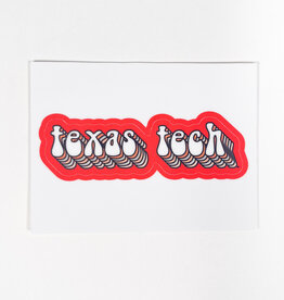 Groovy Texas Tech Dizzler Sticker