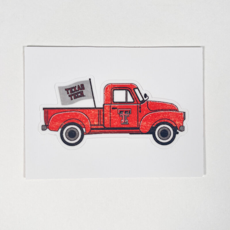 Texas Tech Pick Up Truck Sticker