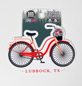 Bicycle with Flowers Sticker