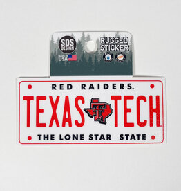 Texas Tech License Plate Sticker