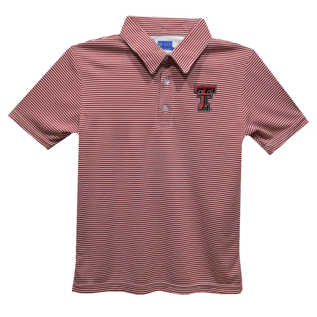 Vive La Fete Sublimated Striped Youth Polo
