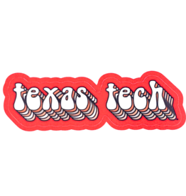 Groovy Texas Tech Dizzler Sticker