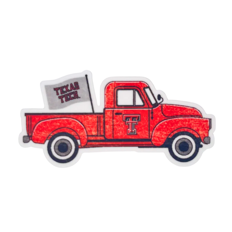 Texas Tech Pick Up Truck Sticker