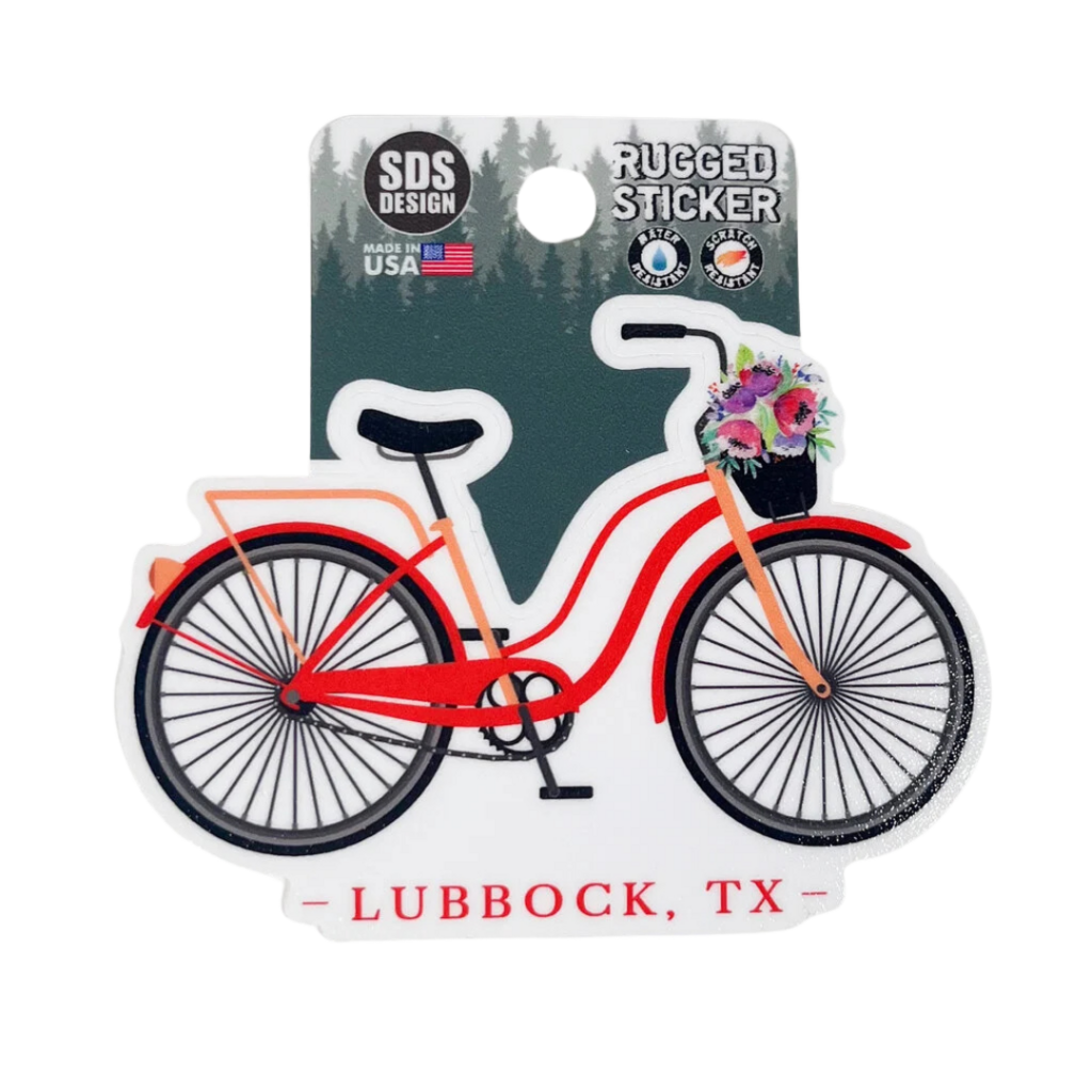 Bicycle with Flowers Sticker