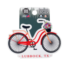 Bicycle with Flowers Sticker