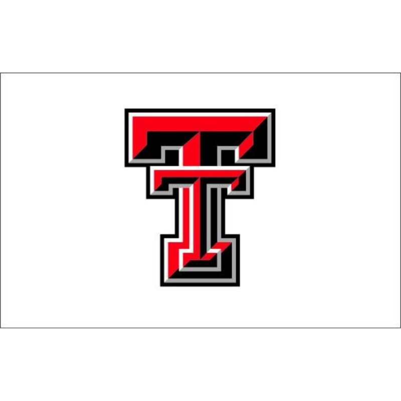 Sewing Concepts Inc White Applique Flag w/ Double T 3 x 5