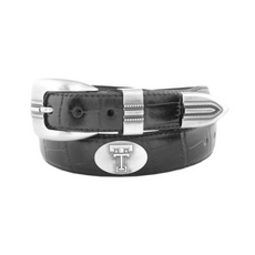 Zeppelin Products Concho Croc Tipped Belt