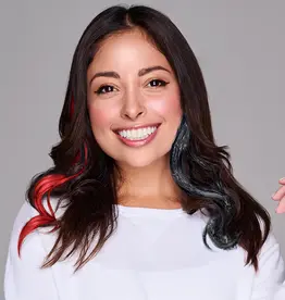 Spirit Hair Clip - Wavy Red & Black