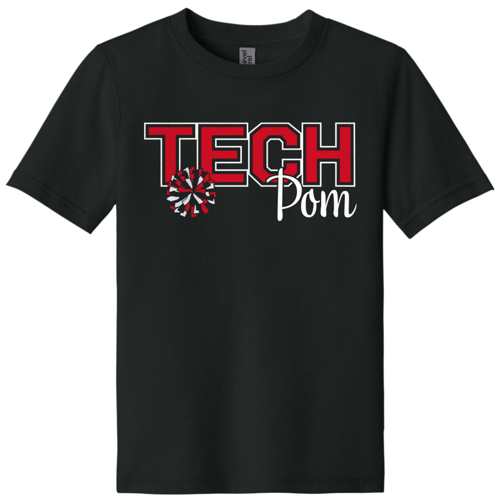 Next Level Tech Pom Youth Short Sleeve Tee
