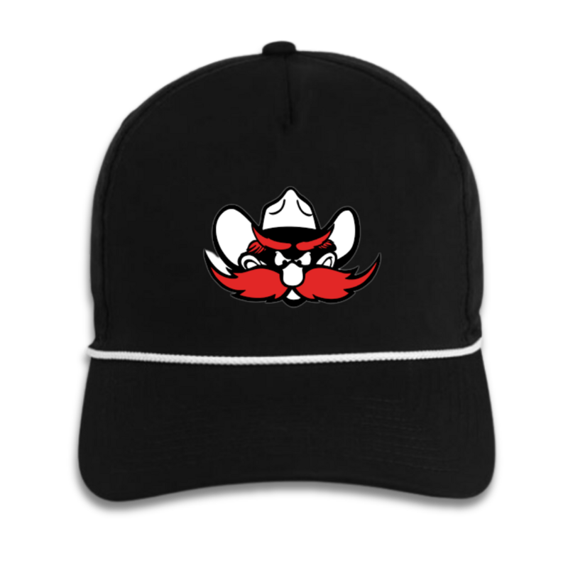 Imperial Raider Red Adjustable Rope Cap - Black