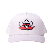 Cap America Silicone Raider Red Patch Perforated Rope Cap