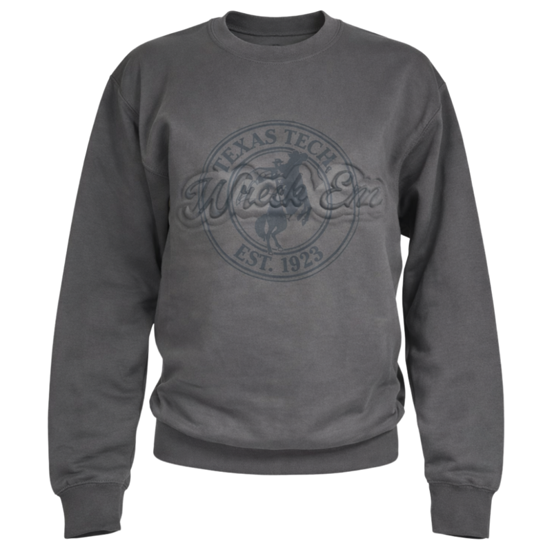 Horse & Rider Wreck 'em Embossed Sweatshirt
