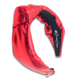 Brianna Cannon Red Satin Puff Headband