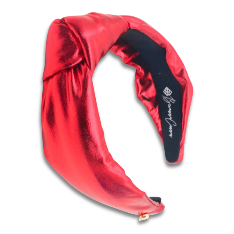 Brianna Cannon Red Satin Puff Headband