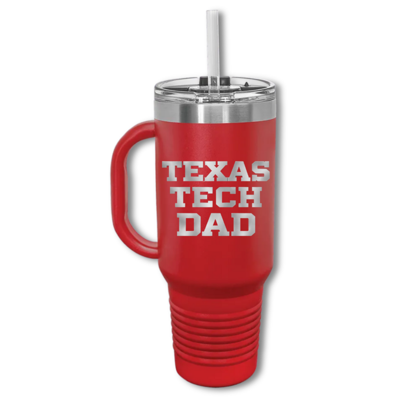 JDS Polar Camel 40oz Dad Tumbler with Straw - Red