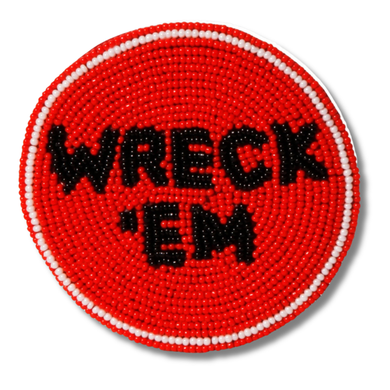Desden Wreck 'Em Beaded Button