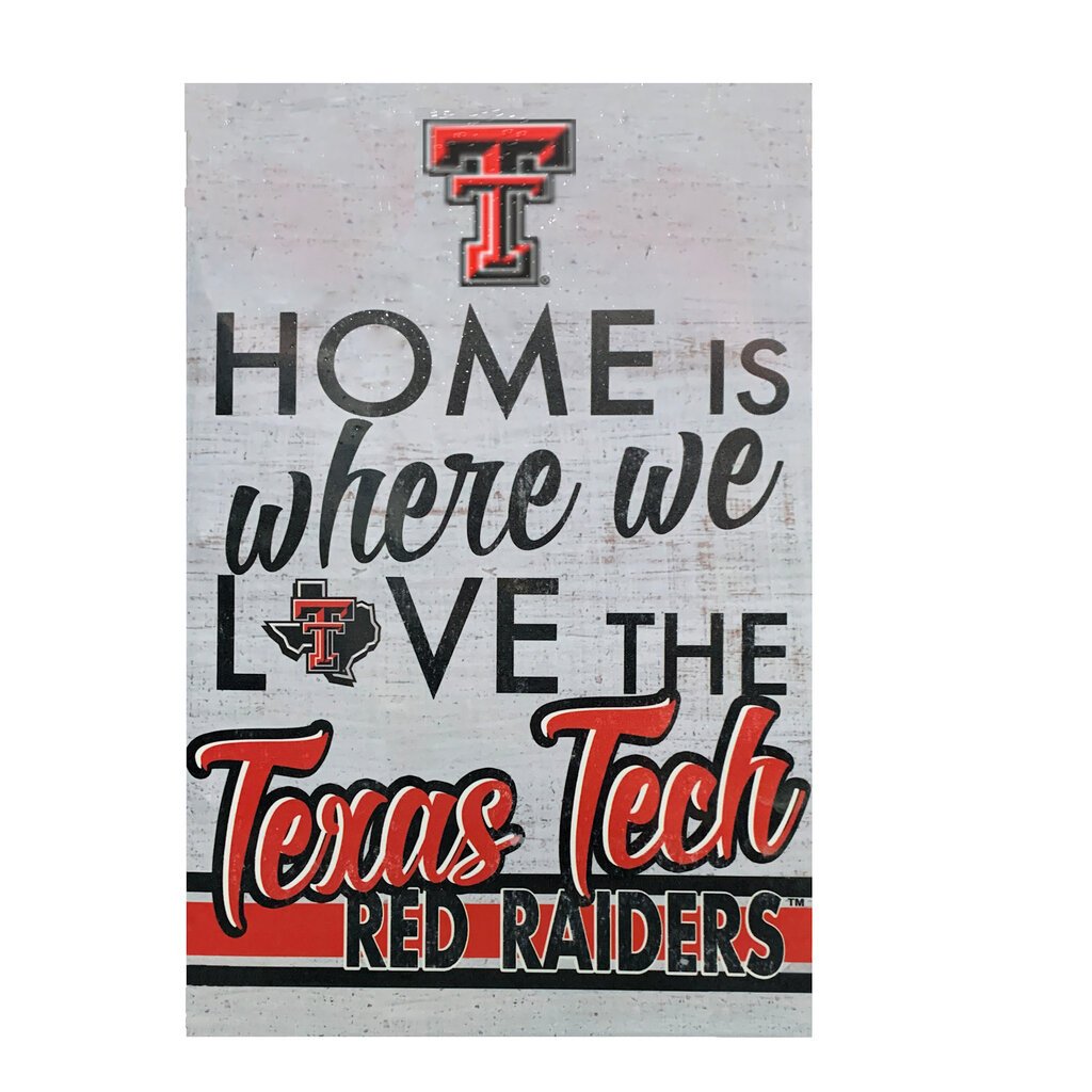 Home is Where We Love 18"x12" Canvas Sign