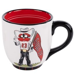Glory Haus Raider Red Guns Up Mug