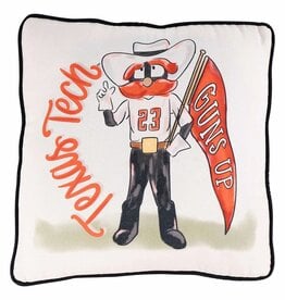 Glory Haus Raider Red Guns Up Pillow