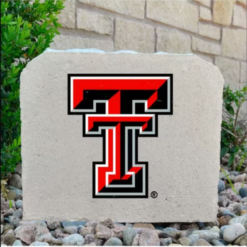 Small Engraved Double T Garden Stone 7"