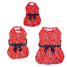 Suburban Pet Multi Logo Ribbon Pet Dress - X-Small