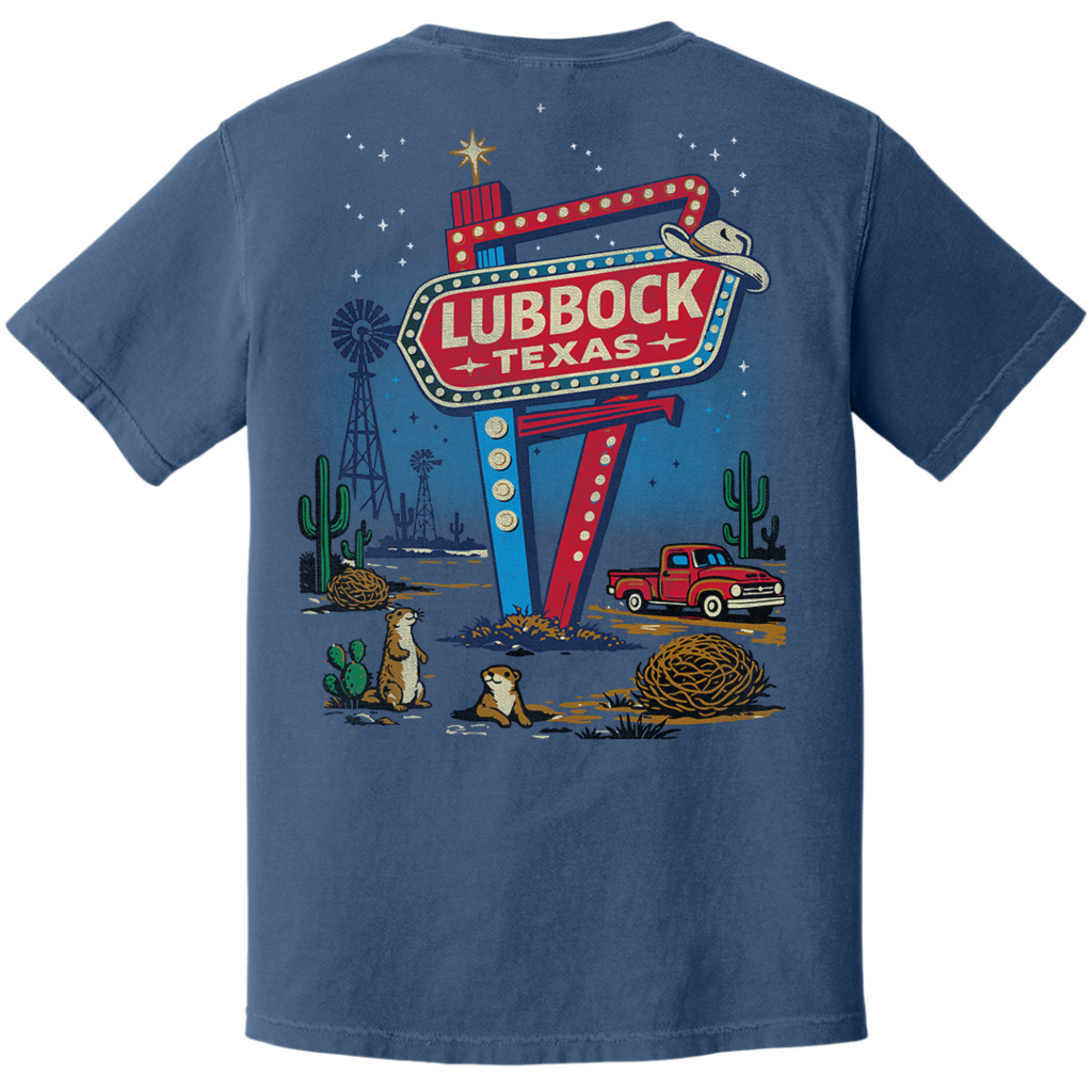 Comfort Colors Neon Lubbock Short Sleeve Tee