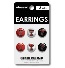 Spirit Gear Button Earring Studs - 3 Pack
