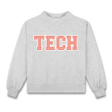 Duo Threads Red Gingham Mock Neck Sweatshirt