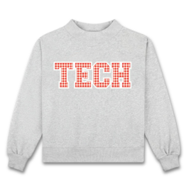 Duo Threads Red Gingham Mock Neck Sweatshirt