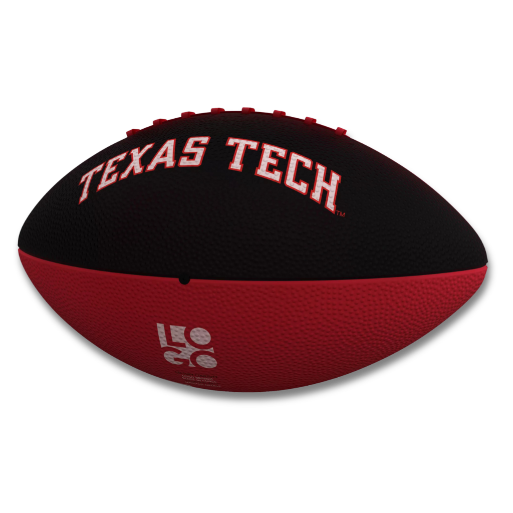 Logo Brand Junior Size Red & Black Rubber Football