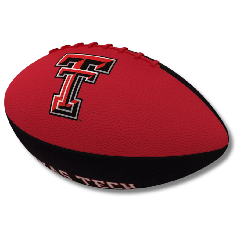 Logo Brand Junior Size Red & Black Rubber Football