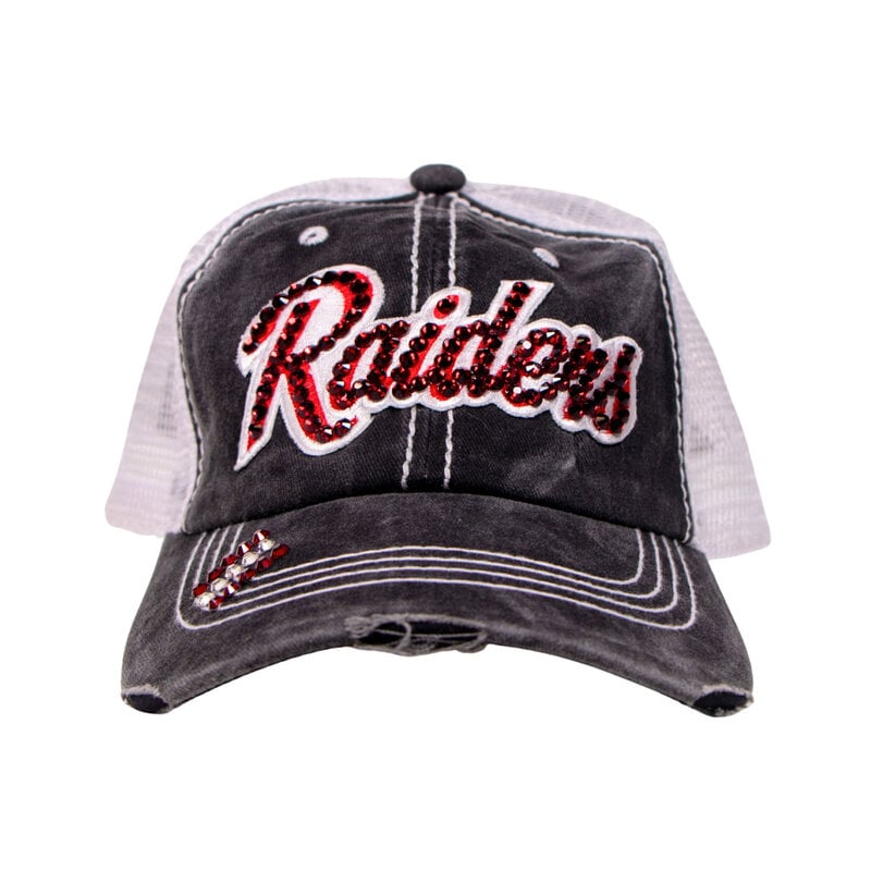 Headhunters Headwear Raiders Red Bling Cap