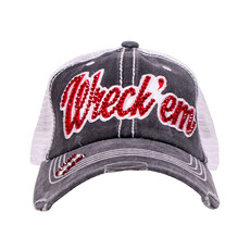 Headhunters Headwear Wreck ‘em Red Bling Cap