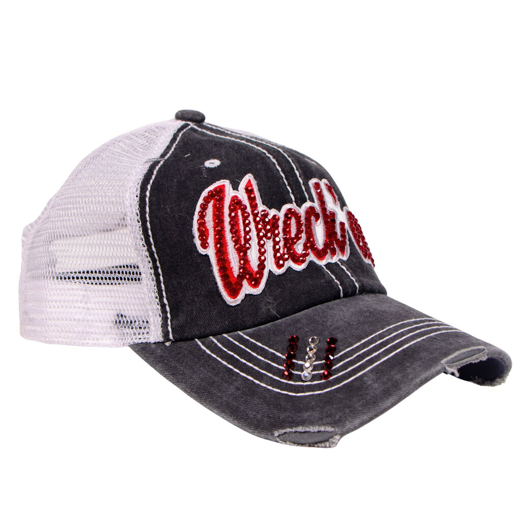 Headhunters Headwear Wreck ‘em Red Bling Cap