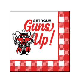 Raider Red Checkered Napkins - 20 pack